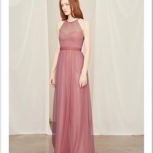 Amsale Aliki dress in Navy size 8 - Like new!